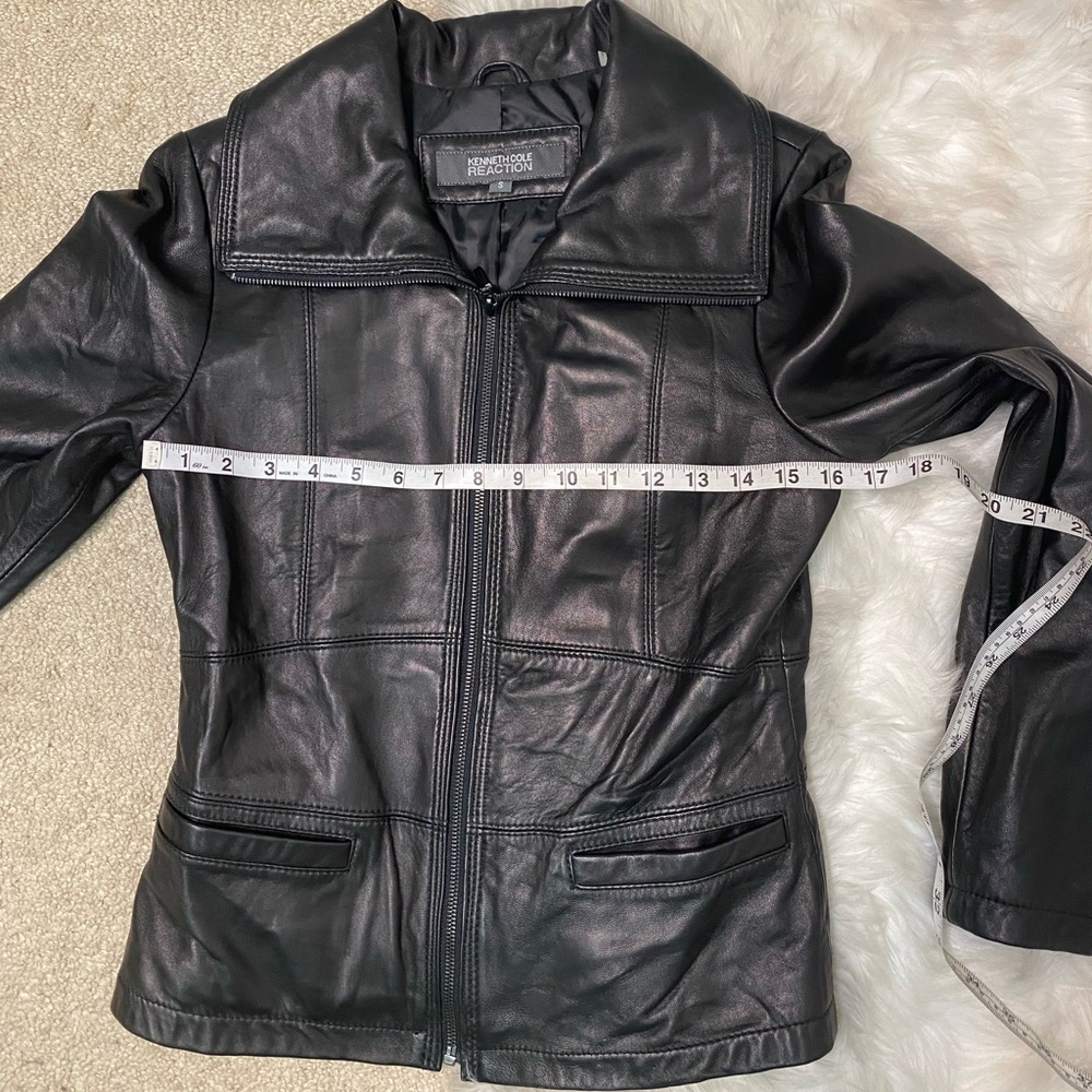 KENNETH COLE Leather Jacket size S - Picture 8 of 12